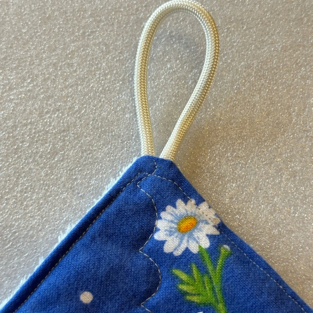 NEW! Handmade Softy Cloth Blue Floral Daisy - Picture 3 of 4